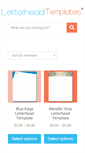 Mobile Screenshot of letterheadtemplate.net
