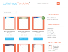 Tablet Screenshot of letterheadtemplate.net